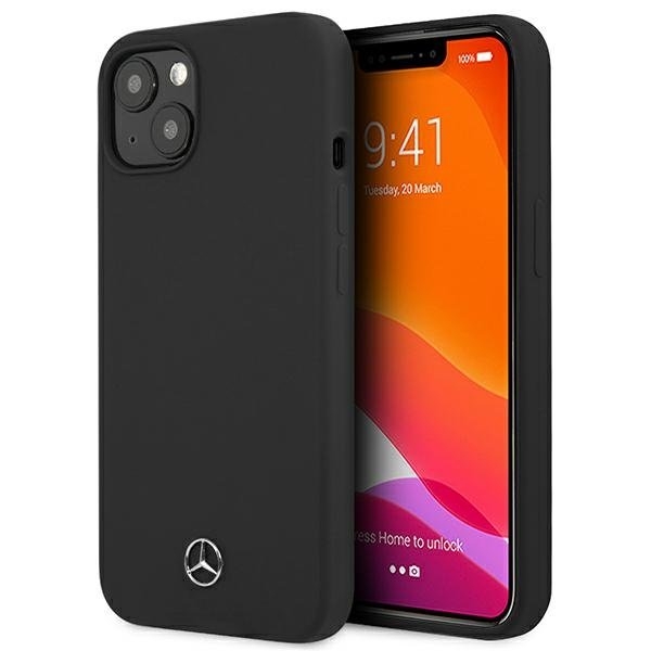 Mercedes Silicone Line Skal iPhone 13 Mini - Svart