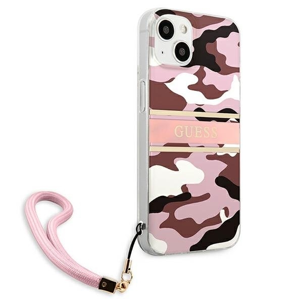 Guess Camo Strap Collection Skal iPhone 13 mini - Rosa