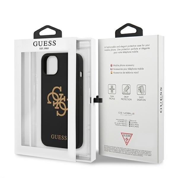Guess Silicone Logo Skal iPhone 13 - Svart