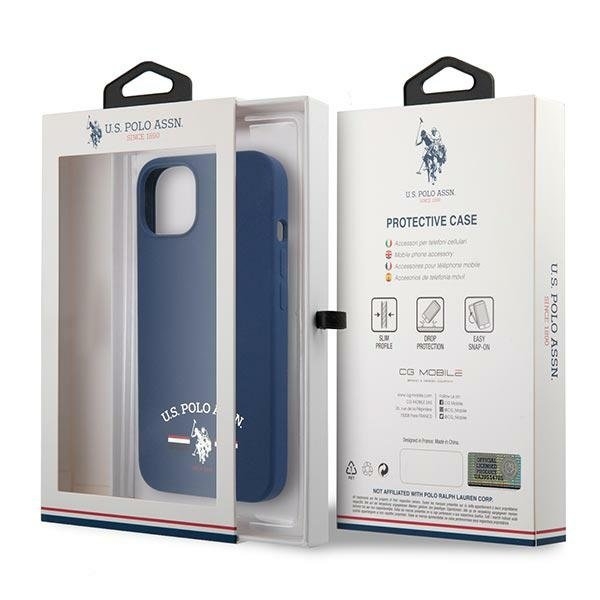 US Polo Silicone Collection Taske til iPhone 13 mini - Marineblå