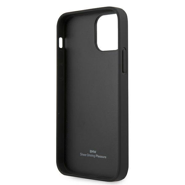 BMW Läder Deboss Skal iPhone 12 mini - Svart