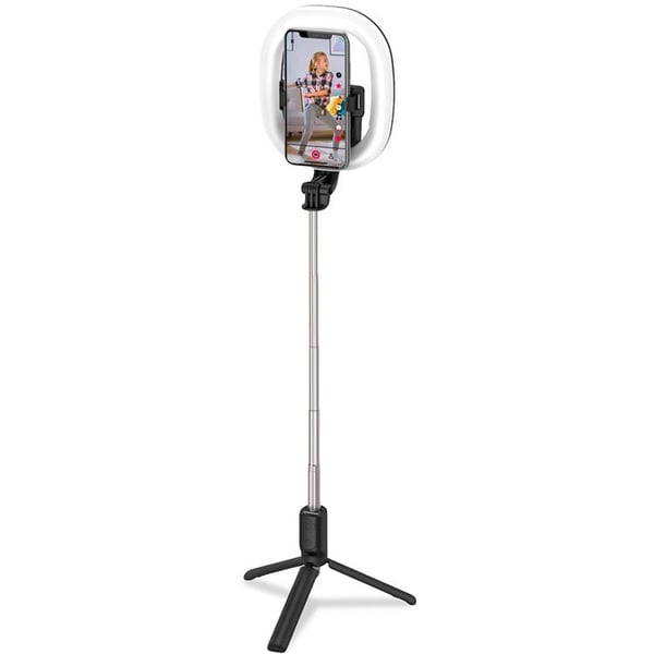 CELLY CLICKRINGBT Ringlampa med Tripod / Selfiestick