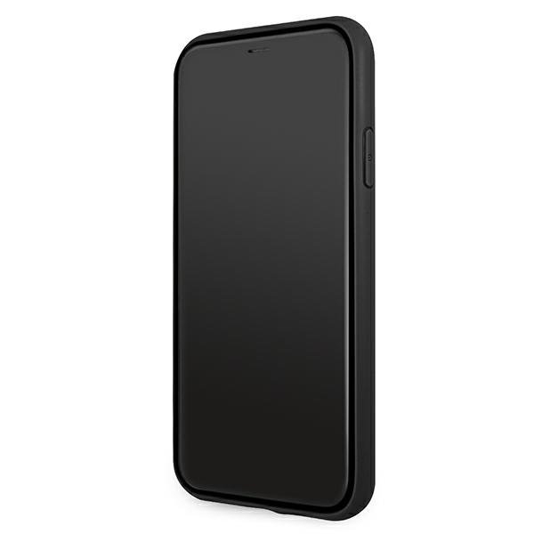 BMW Läder Curve Perforate Skal iPhone 11 - Röd