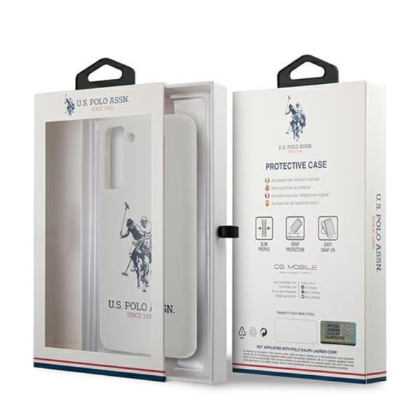 US Polo Silicone Logo Skal Galaxy S21 Plus - Vit