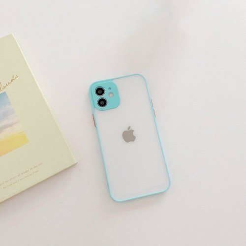 Milky Silicone Flexible Translucent Skal Galaxy A22 4G - Blå