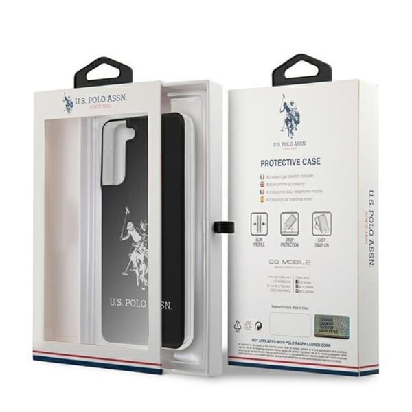 US Polo Shiny Big Logo Skal Galaxy S21 Plus - Svart