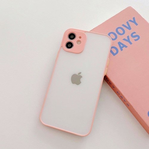 Milky Silicone Flexible Translucent Skal Galaxy A42 5G - Rosa