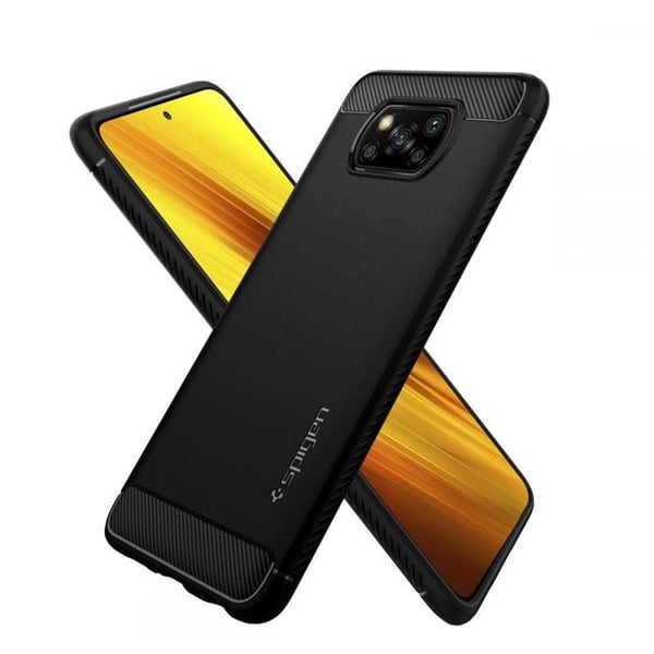 Spigen Rugged Armor Skal Xiaomi Poco X3 / X3 Pro / X3 NFC - Matte Svart