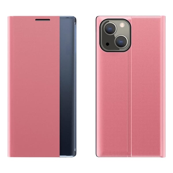 Sleep Fodral med Smart Window iPhone 13 Mini - Rosa