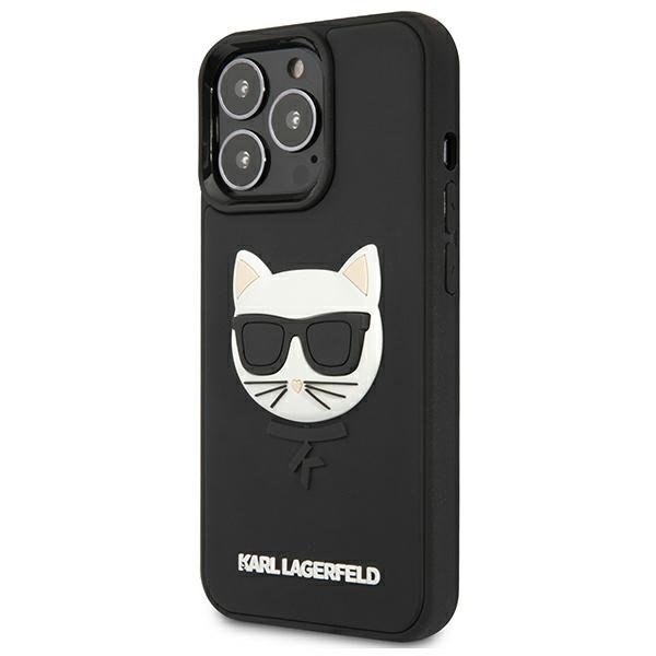 Karl Lagerfeld 3D Rubber Choupette Skal iPhone 13 Pro - Svart