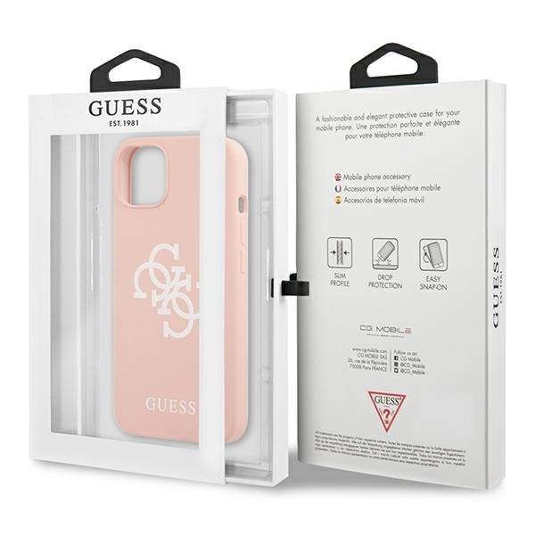 Guess Silicone Logo Skal iPhone 13 mini - Rosa