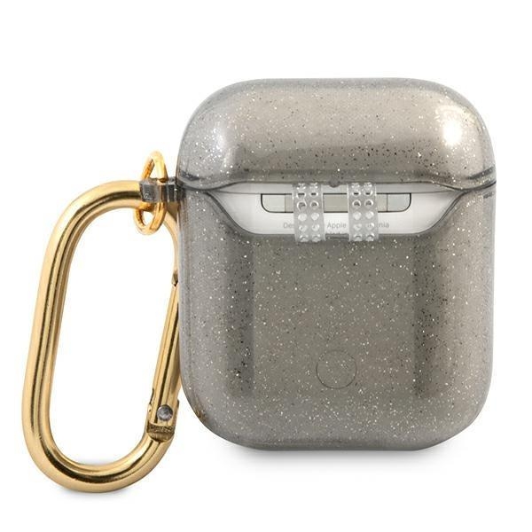 Guess Glitter Collection -kuoret AirPods - Musta
