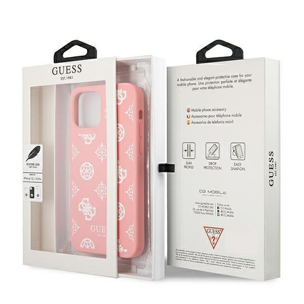 Guess Peony Collection Skal iPhone 12 Pro Max - Rosa