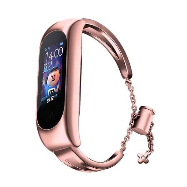 Metall Ersättningsarmband till Xiaomi Mi Band 6/5/4/3 - Rosa