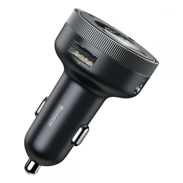 Baseus Cclh-01 2-Port Biloplader + Fm-sender - Sort