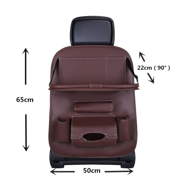 Bilarrangør til sædefoldningshylde Mini Car Desk Fika - Brun