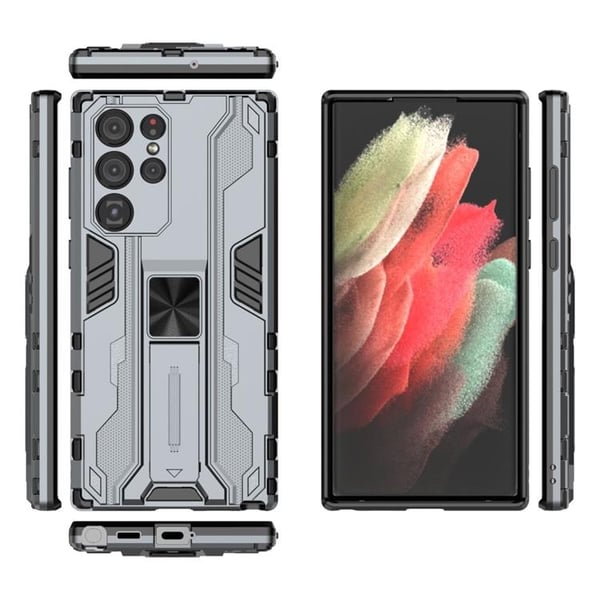 ShockProof Kickstand Skal Galaxy S22 Plus - Grå