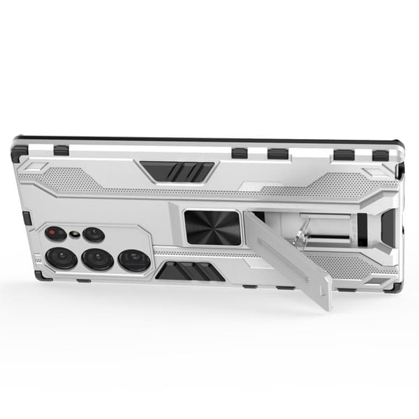 Stødsikkert Kickstand Cover Galaxy S22 Plus - Hvid