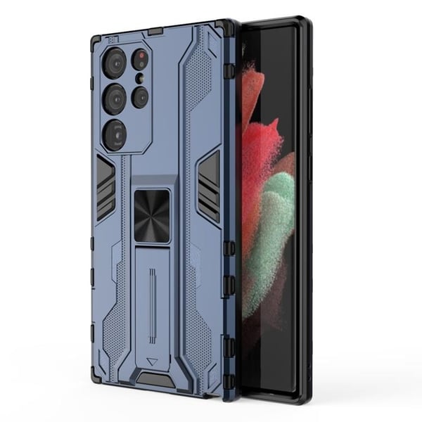 ShockProof Kickstand Skal Galaxy S22 Plus - Blå