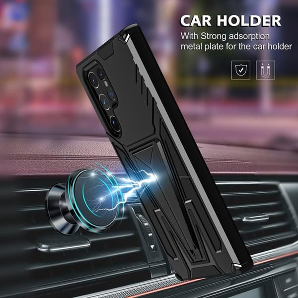 V-formet støtteben cover Galaxy S22 - Sort