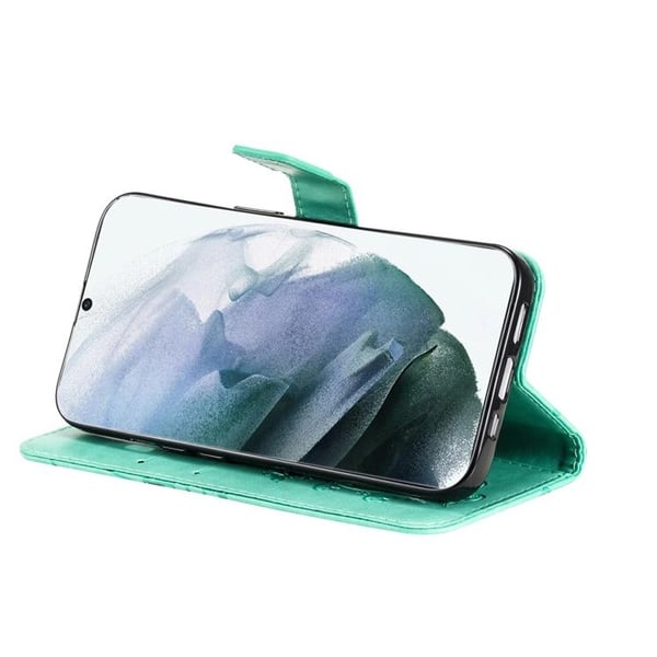 Butterfly Imprinted Cover Galaxy S22 Plus - Grøn