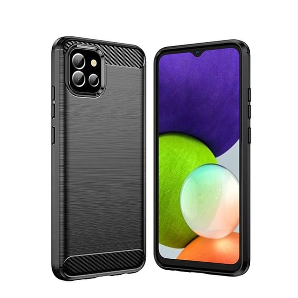 Carbon Flexible Skal Galaxy A03s - Svart