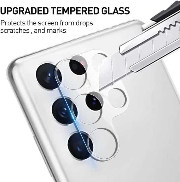 [2-PACK] Kameralinsskydd i Härdat Glas Samsung Galaxy S22 Ultra