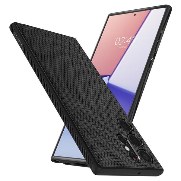 Spigen Liquid Air Etui Galaxy S22 Ultra - Mat Sort