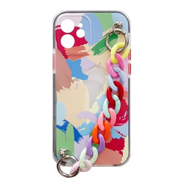 Color Gel Chain Pendant Skal Galaxy A32 5G - Flerfärgad