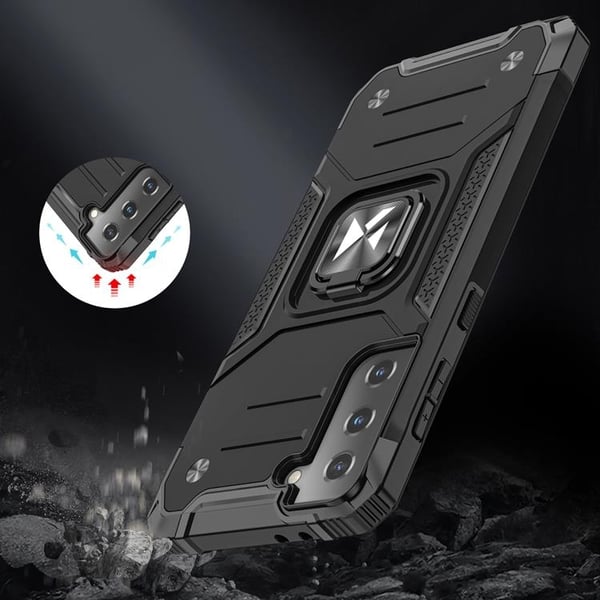 Wozinsky Ring Armor Skal Galaxy S22 Plus - Blå