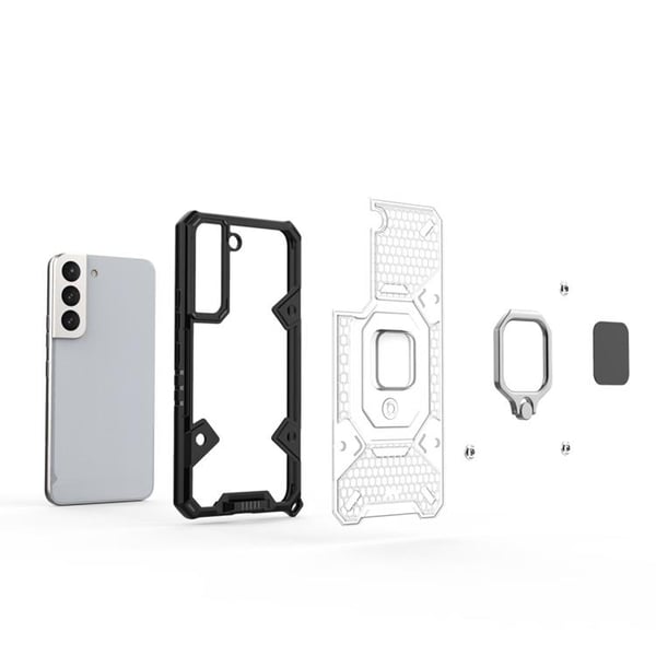 Ring Kickstand Skal Galaxy S22 Plus 5G - Vit