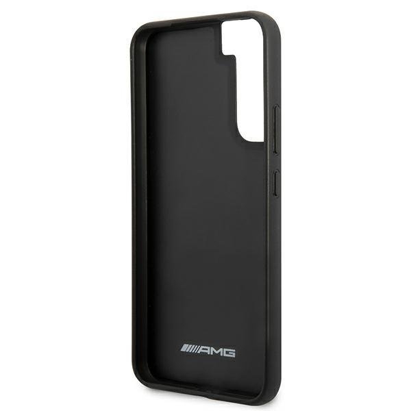 Mercedes Carbon Stripe and Embossed Skal Galaxy S22 Plus - Svart