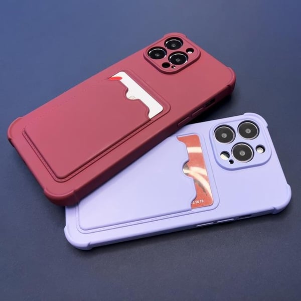 Armor iPhone 13 Pro Max Skal med Korthållare - Orange