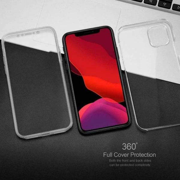 360 TPU-kuori iPhone 13 Pro - Läpinäkyvä