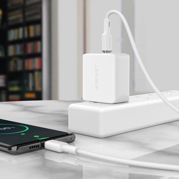 Acefast USB-C til USB-C Kabel 60W 1.2m - Hvid