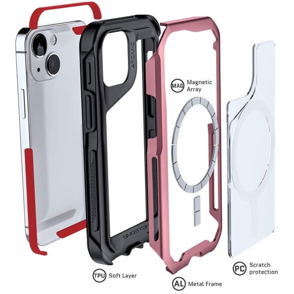 Ghostek Magsafe Atomic Slim Skal iPhone 13 mini - Rosa