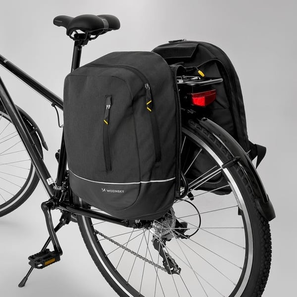 Wozinsky tvådelad Ryggsäck/ Cykelhållare 30 L - Svart