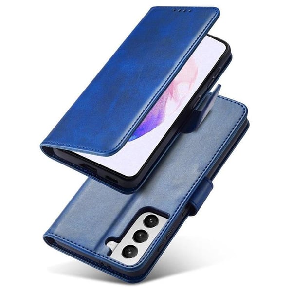 Magnet Elegant Flip Fodral Galaxy S22 Plus - Blå