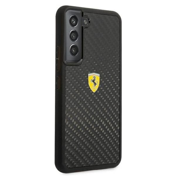 Ferrari On Track Real Carbon -kuori Galaxy S22 - Musta