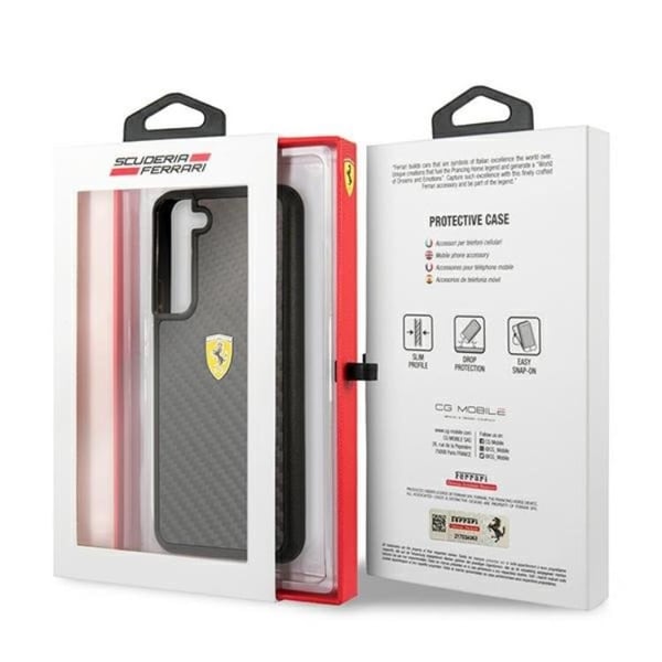Ferrari On Track Real Carbon Skal Galaxy S22 Plus - Svart