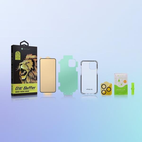 Bestsuit 6-Pack skal+hærdet glas+objektivdæksel+bagskærmbeskytter iPhone 13 Mini