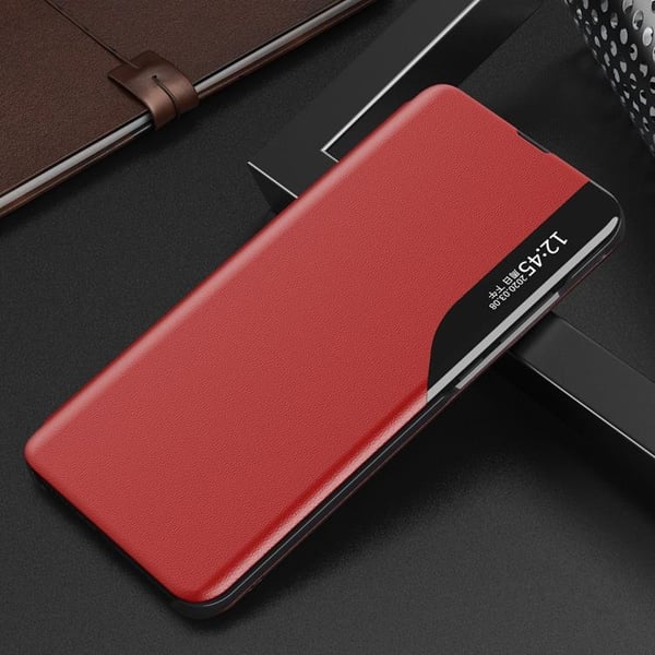 Eco Läder View Fodral Xiaomi Poco X4 NFC 5G - Röd