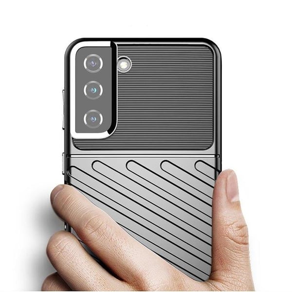 Thunder Flexibel Armored Skal Galaxy S22 Plus - Blå