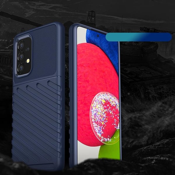 Thunder Fleksibel Pansret Taske Galaxy A53 5G - Blå