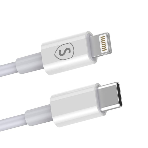 SiGN USB-C till Lightning kabel 20W 3m - Vit