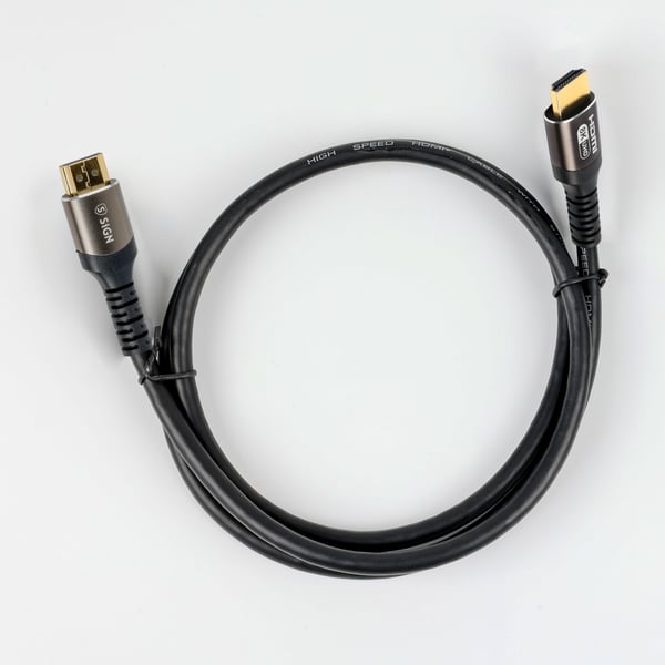 SiGN Premium HDMI 2.1 Kabel 8K 0.5m - Svart