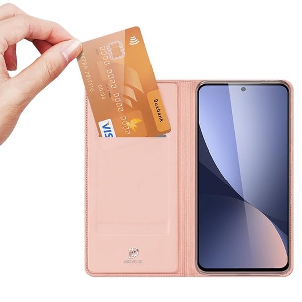 DUX DUCIS Skin Series Plånboksfodral Xiaomi 12 Pro - Rosa Guld
