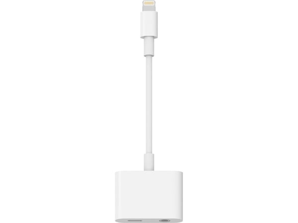 SiGN Lightning till 3.5mm Adapter 12W 10cm - Vit
