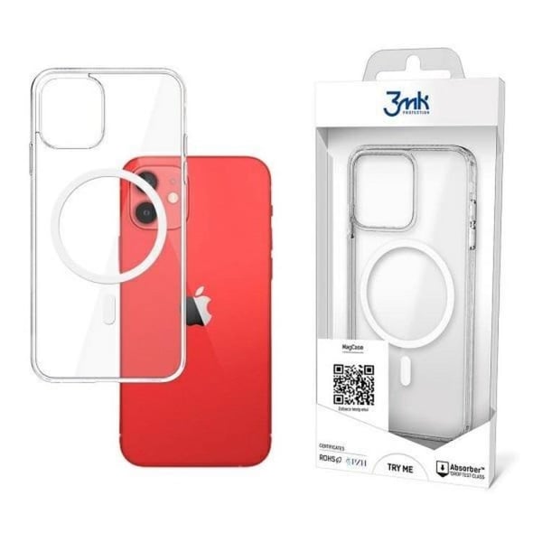 3MK MagSafe Skal iPhone 12 mini - Transparent