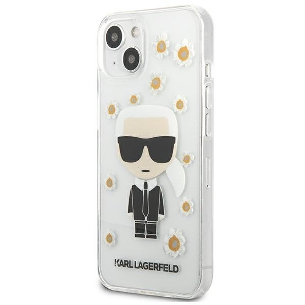 Karl Lagerfeld Flower Ikonik Karl Skal iPhone 13 mini - Transparent